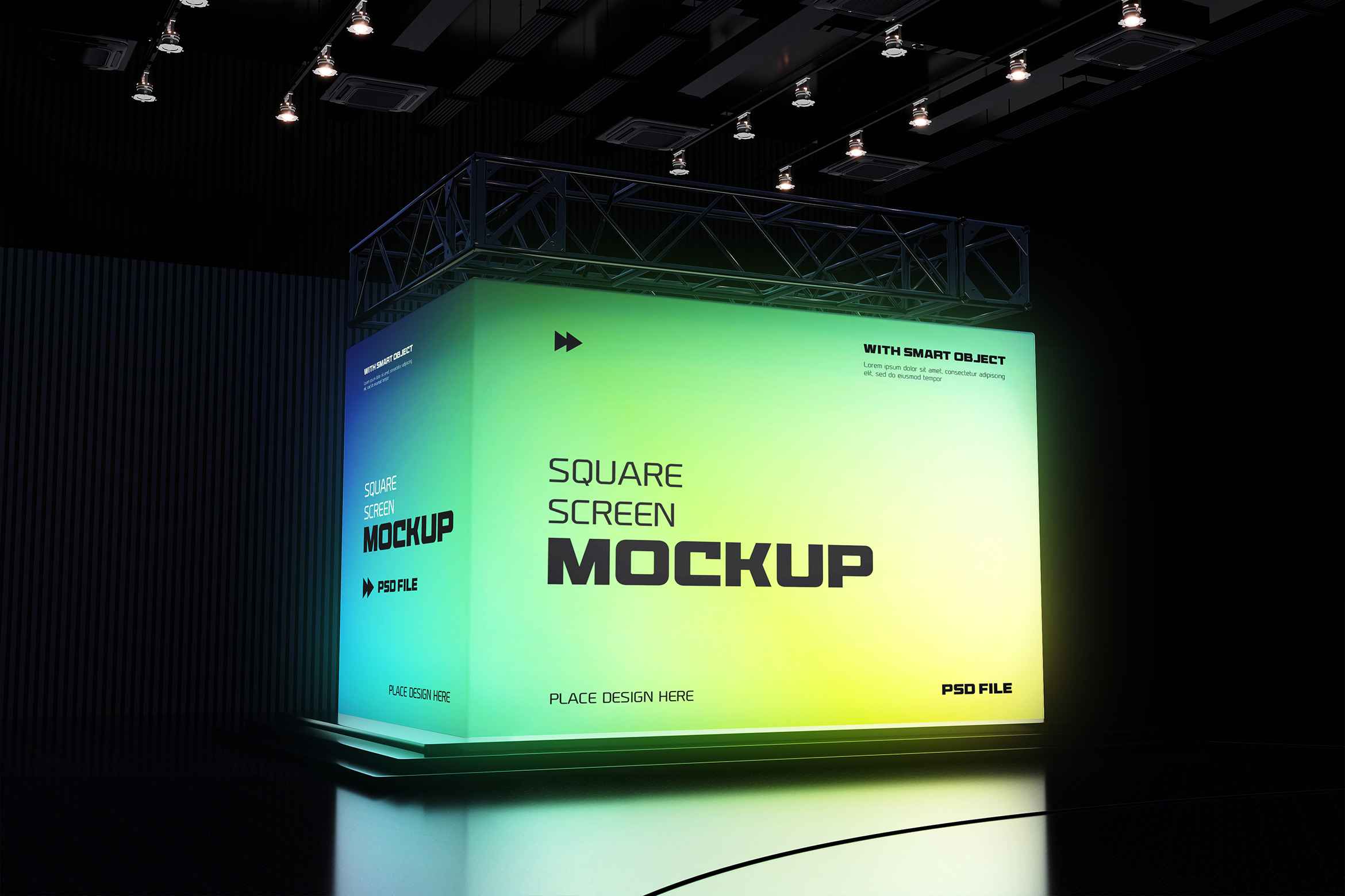 Square Screen Mockup