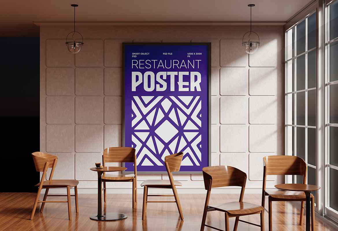 Restaurant Poster Mockup